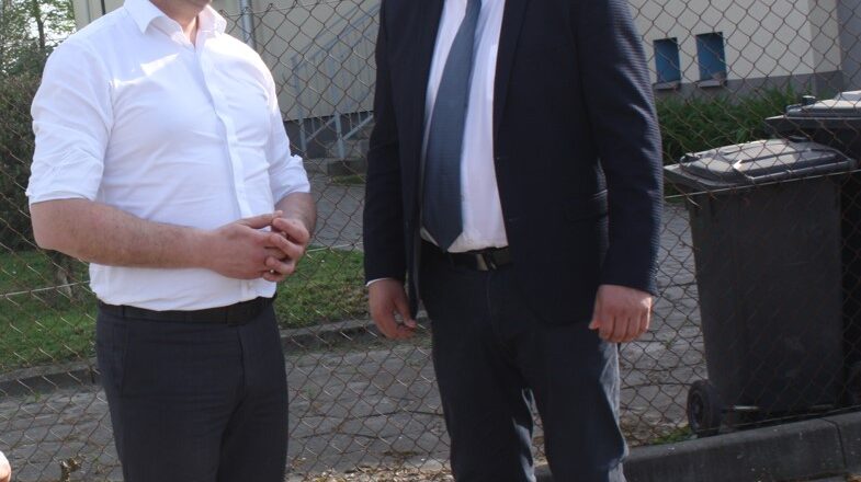 Wicemarszałek  Łukasz Smółka Województwa Małopolskiego w Radziemicach