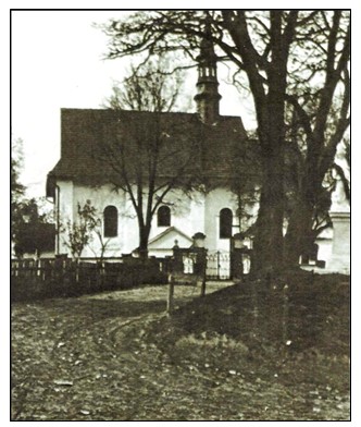 Kościół w Radziemicach w 1934 roku